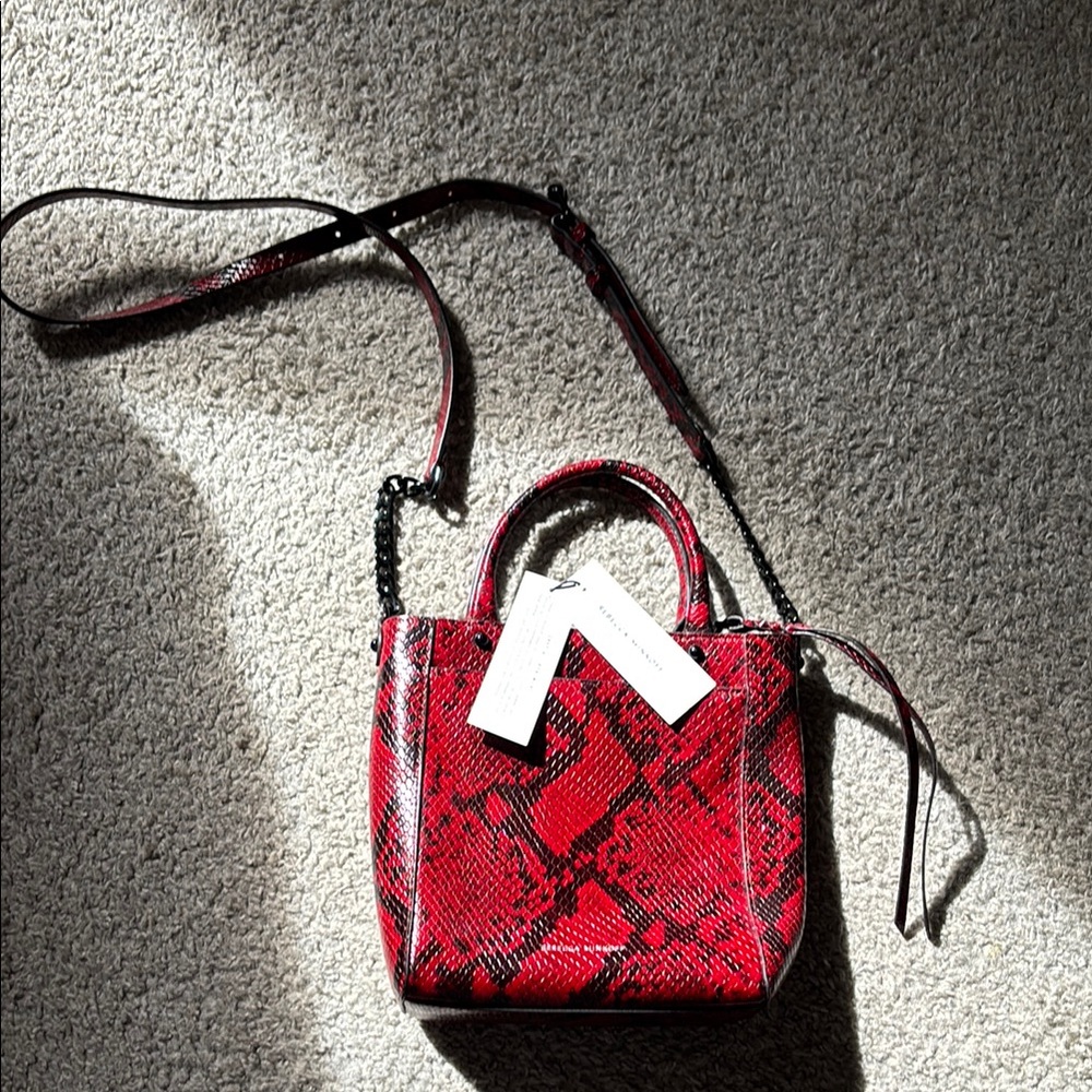 Rebecca Minkoff red Snake Print Women's Bag